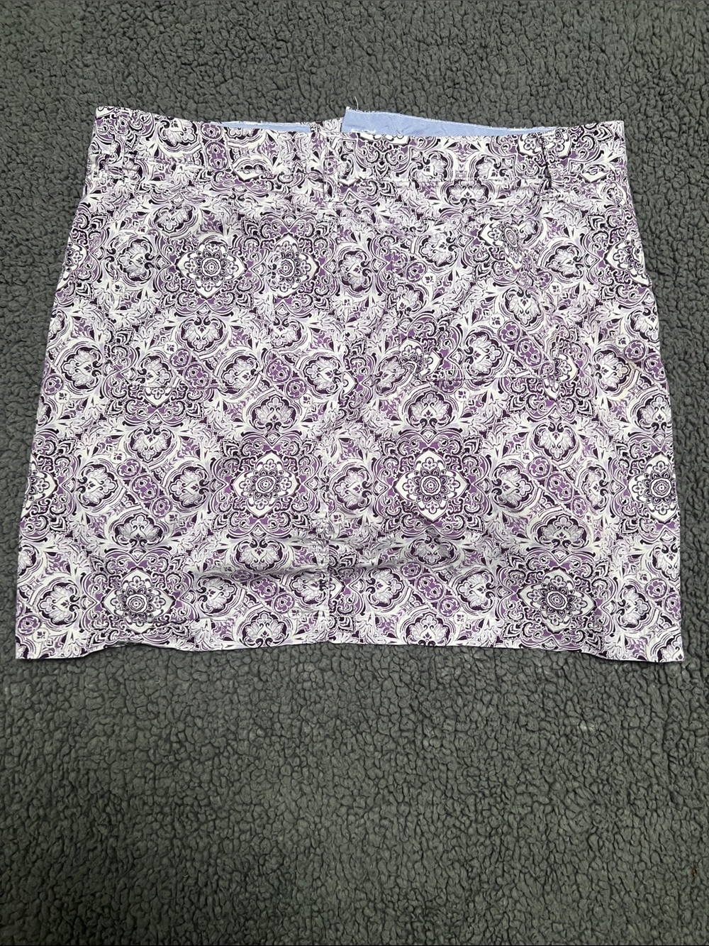 croft & barrow Purple and White Patterned Skort 12 - Picture 6 of 8